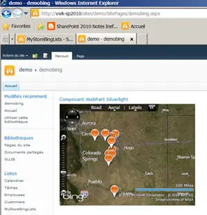 Les services SQL Azure dans SharePoint et Bing Maps