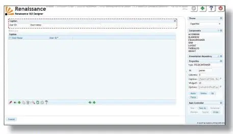 Fonctionnement du concepteur d’écran WYSIWYG