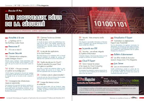 IT Pro Magazine, Sécurité des Infrastructures et données