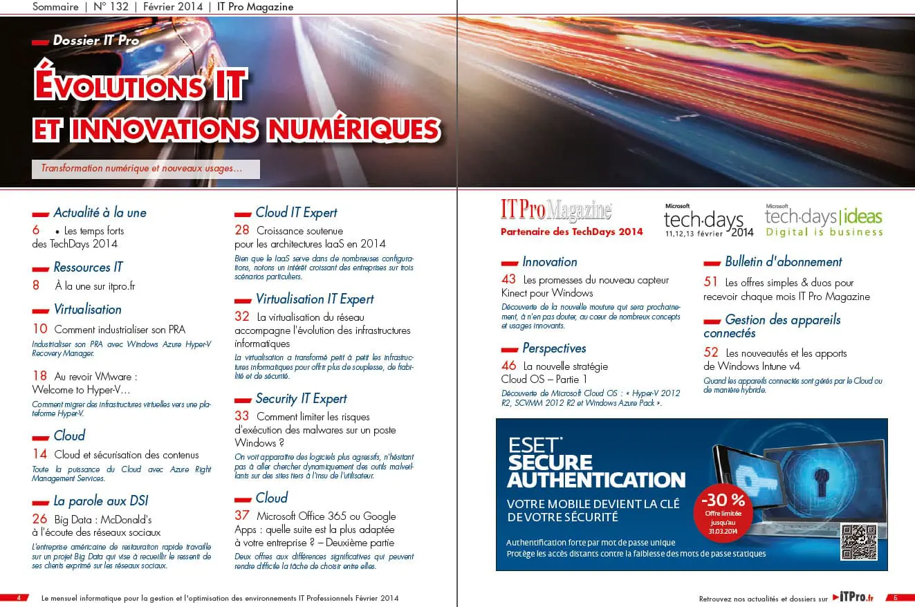IT Pro Magazine, les enjeux de l&rsquo;innovation numérique