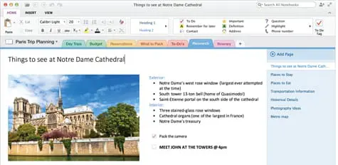 Microsoft OneNote gratuit et débarque sur Mac