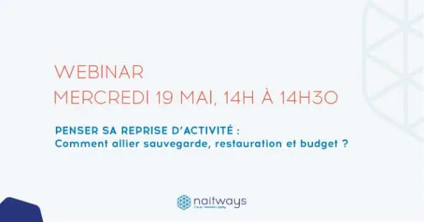 Webinar : Penser sa reprise d&rsquo;activité – Comment allier sauvegarde, restauration et budget ?