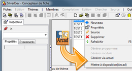 Arcad Skipper et SilverDev, interface commune