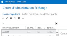 Migration des dossiers publics vers Exchange 2013