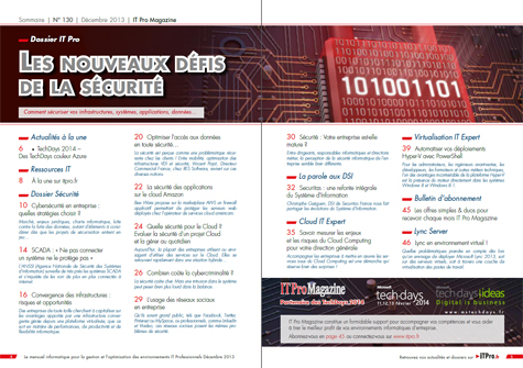 IT Pro Magazine, Sécurité des Infrastructures et données