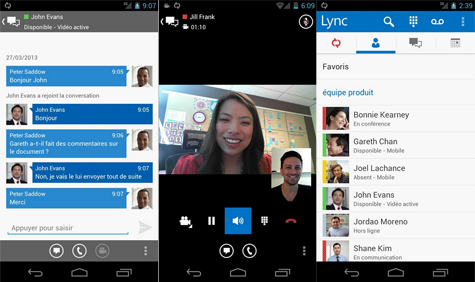 Lync débarque sur tablette Android