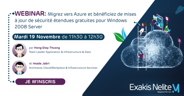 Nouveau webinaire : Migrez vers Azure et bénéficiez de mises à jour de sécurité étendues gratuites pour Windows Server 2008