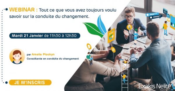 Nouveau webinaire : Tout ce que vous avez toujours voulu savoir sur la conduite du changement