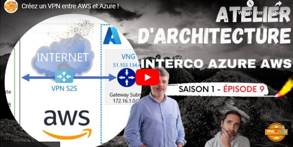 Atelier Vidéo Architecte Cloud – Un VPN entre AWS et Azure !