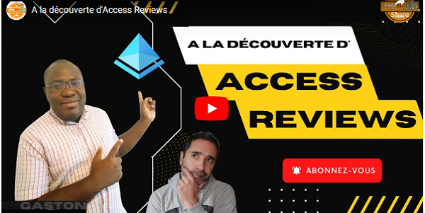 Vidéo Découverte d’Access Reviews