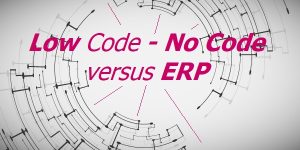 Low Code – No Code vs ERP match en cours